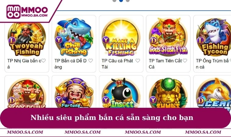 Home 29 Nhiều siêu phẩm bắn cá sẵn sàng cho bạn